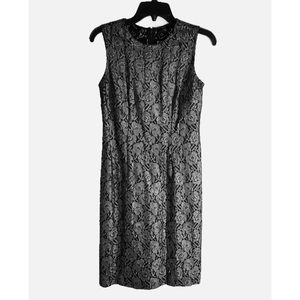 WHBM Floral Lace Sheath Dress 4P